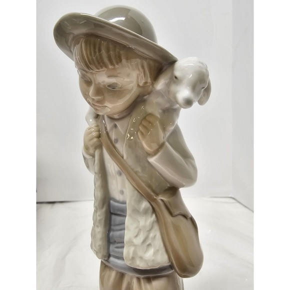 Young Shepherd Boy Lamb Zaphir Spain Vintage Figurine By Lladro - Picture 9 of 13